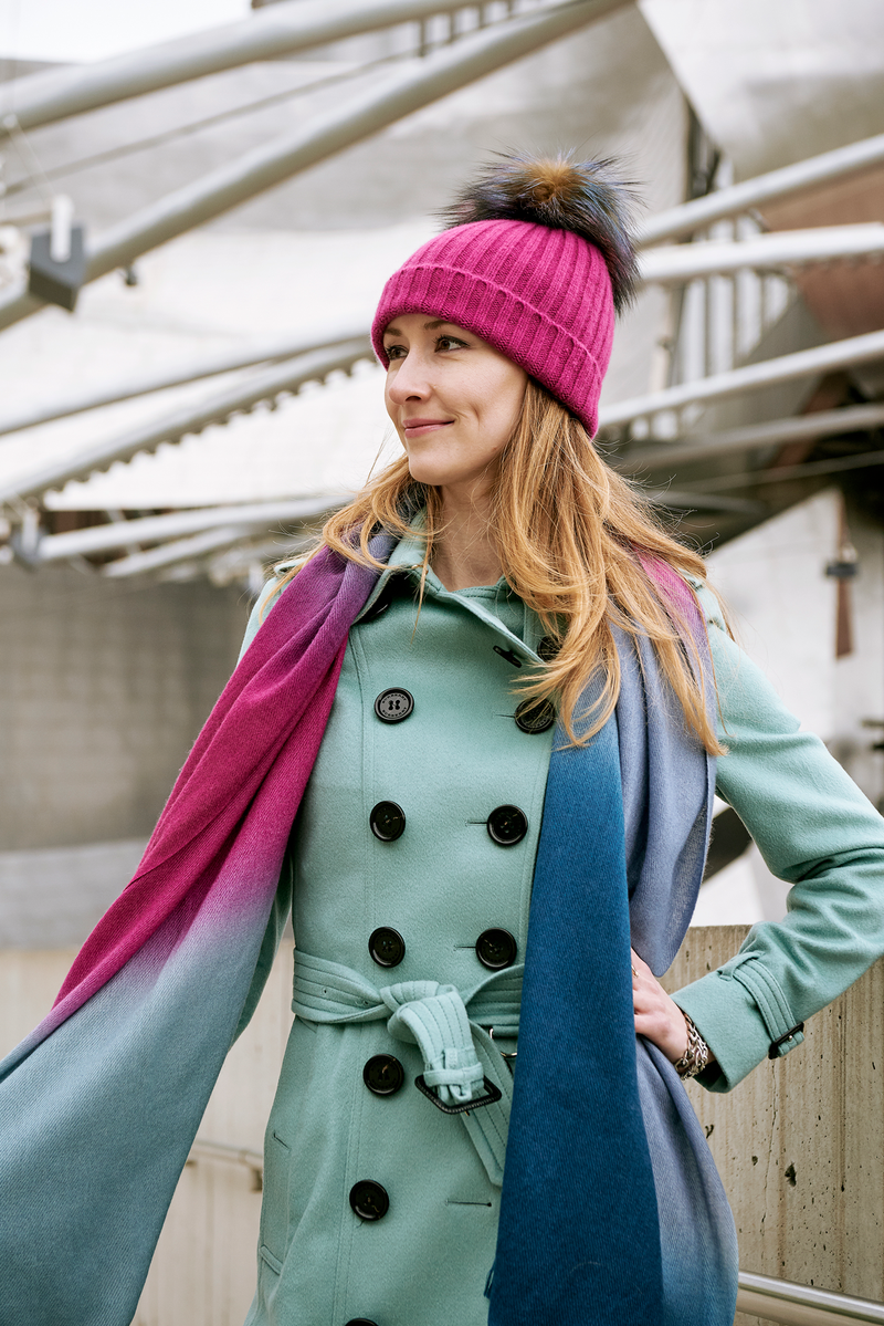 Fuchsia hotsell cashmere scarf