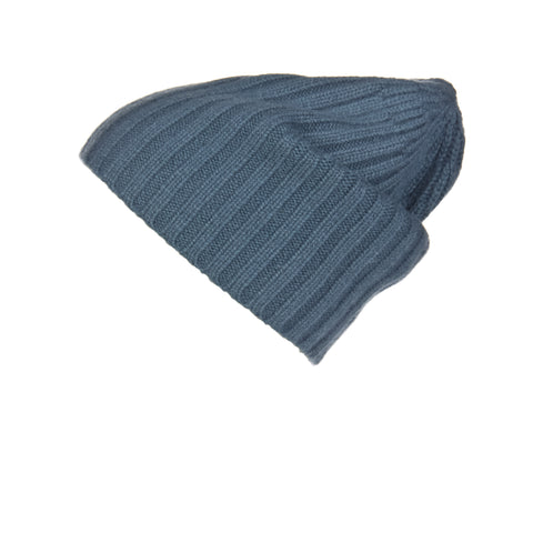 Reversible Slouchy Teal Cashmere Hat