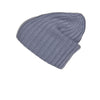 Ribbed Grey Cashmere Hat, Hat - Loveknitz