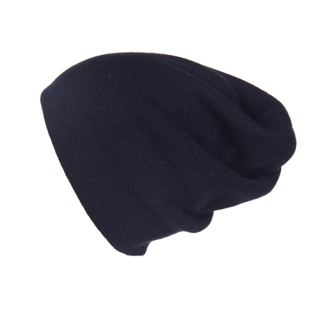 Reversible Slouchy Sand Cashmere Hat