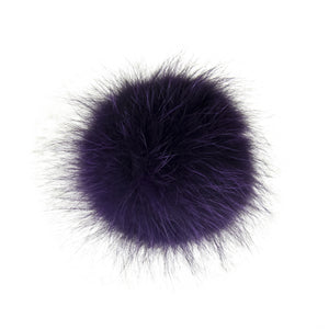 Purple Fur Pom-Pom, Poms - Loveknitz