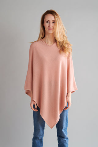 Brown-Blush Ombré Winter Cashmere Scarf