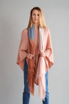 Brown-Blush Ombré Winter Cashmere Scarf