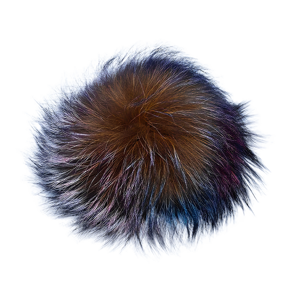 Multi Colored Fur Pom-Pom