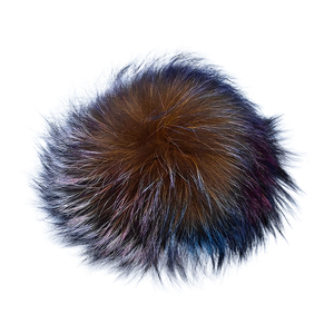 Multi Colored Fur Pom-Pom