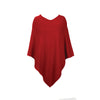 Red Cashmere Poncho