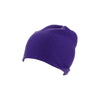 Reversible Slouchy Purple Cashmere Hat with Orange Heart, Hat - Loveknitz