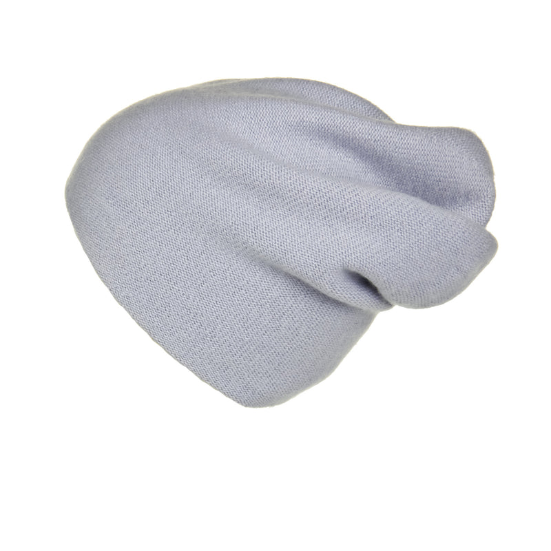 Reversible Slouchy Lilac Cashmere Hat, Hat - Loveknitz